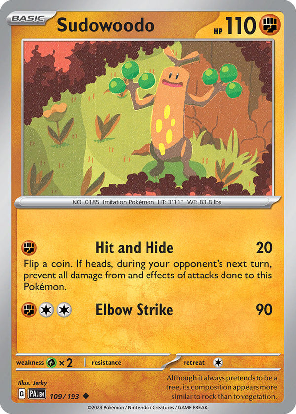 Paldea Evolved 109 Sudowoodo