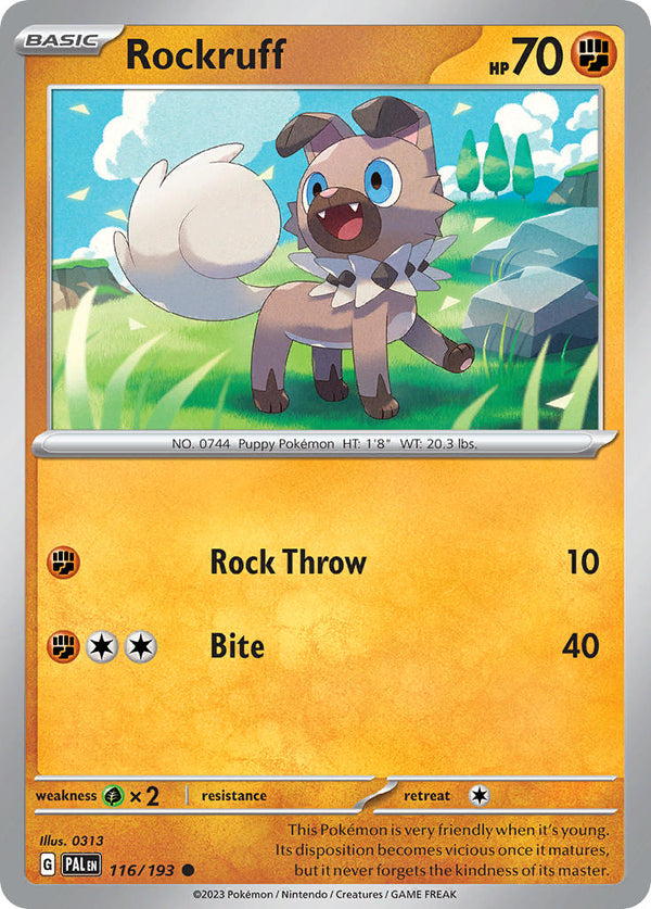 Paldea Evolved 116 Rockruff