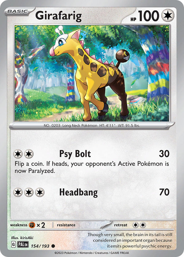 Paldea Evolved 154 Girafarig