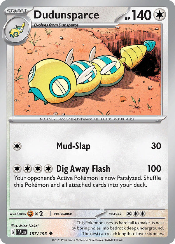 Paldea Evolved 157 Dudunsparce