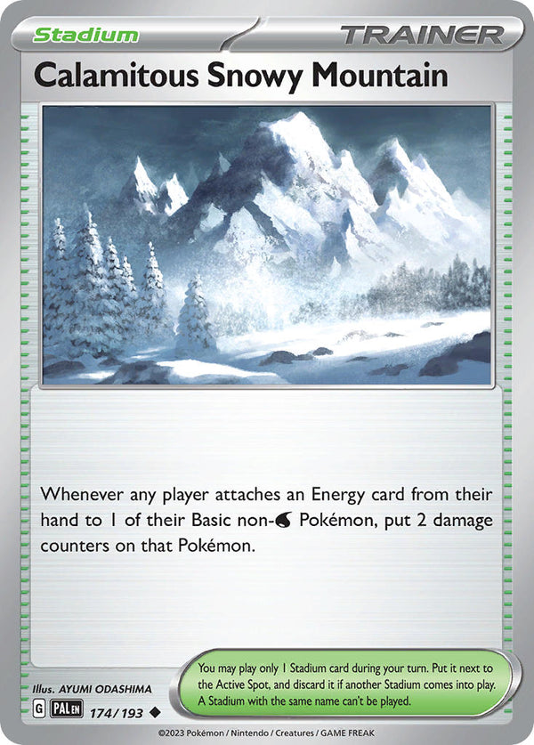 Paldea Evolved 174 Calamitous Snowy Mountain