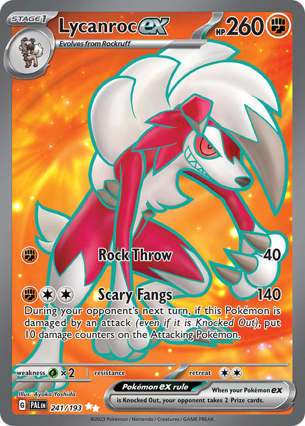 Paldea Evolved 241 Lycanroc ex