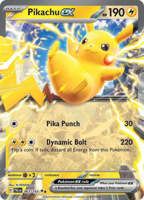 Paldea Evolved 063 Pikachu ex