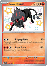 Paldean Fates 111 Paldean Tauros