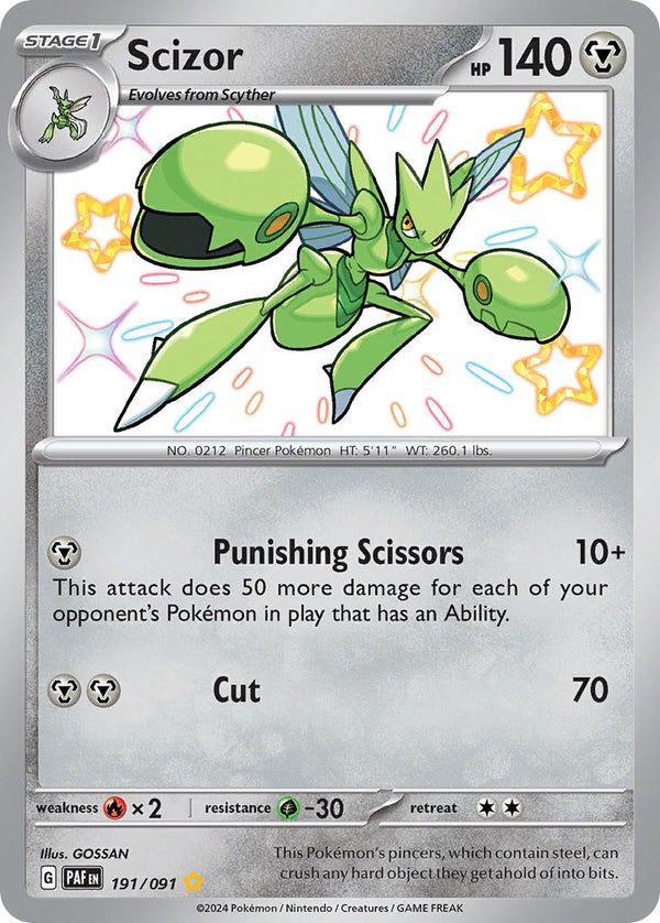 Paldean Fates 191 Scizor