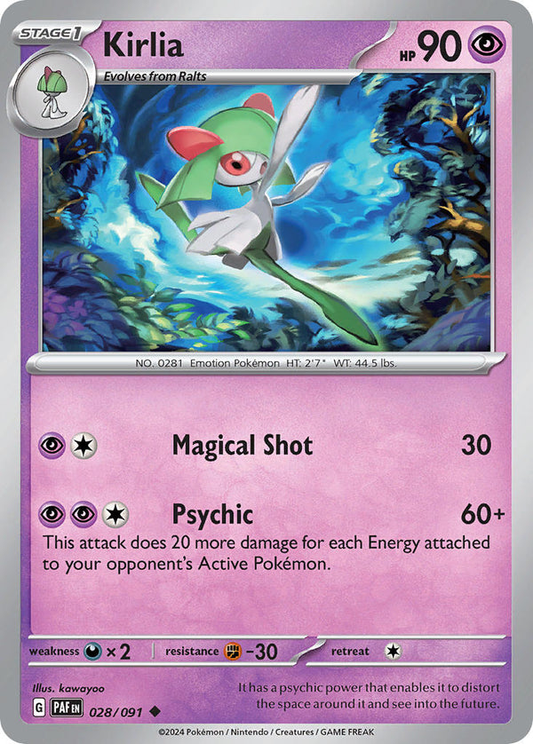 Paldean Fates 028 Kirlia