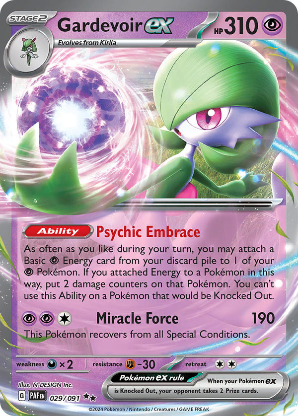 Paldean Fates 029 Gardevoir ex