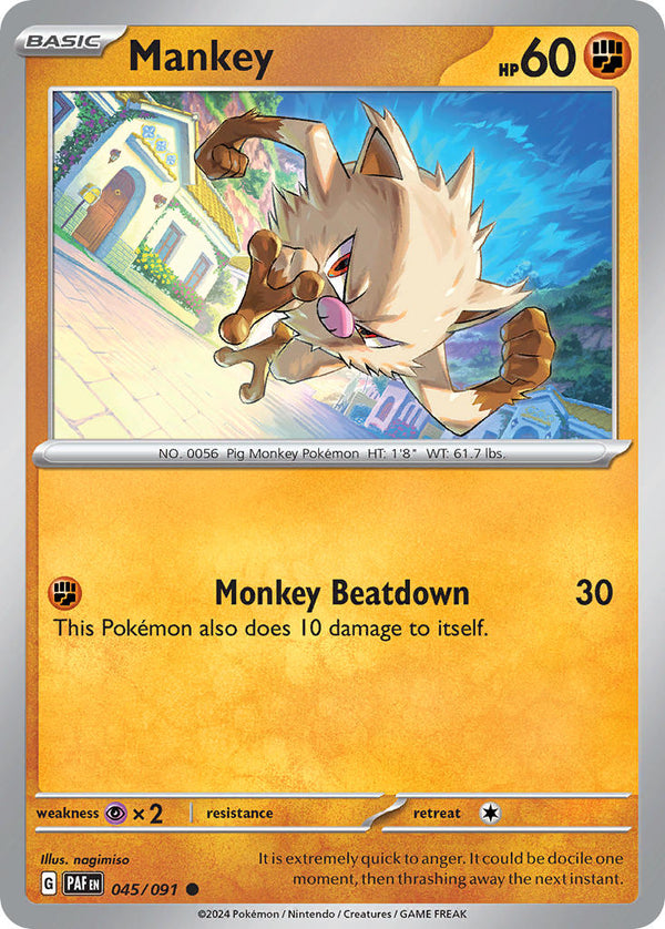 Paldean Fates 045 Mankey