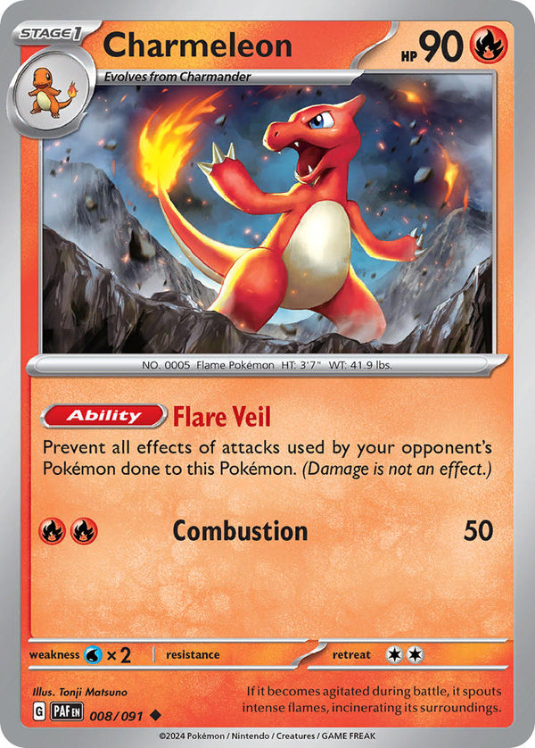 Paldean Fates 008 Charmeleon