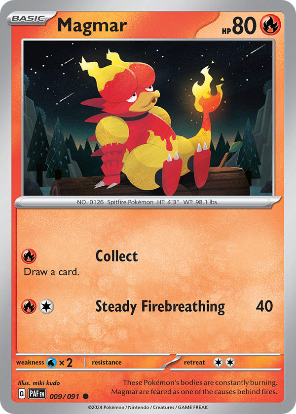 Paldean Fates 009 Magmar