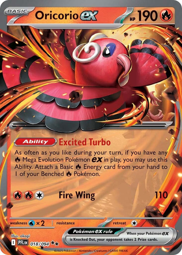 Phantasmal Flames 018 Oricorio ex
