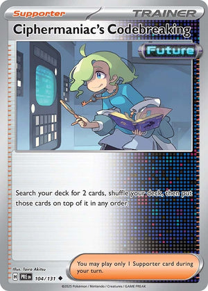 Prismatic Evolutions 104 Ciphermaniac's Codebreaking