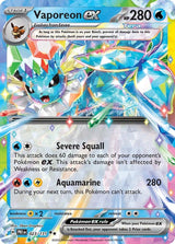 Prismatic Evolutions 023 Vaporeon ex