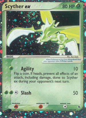 Ruby and Sapphire 102 Scyther ex