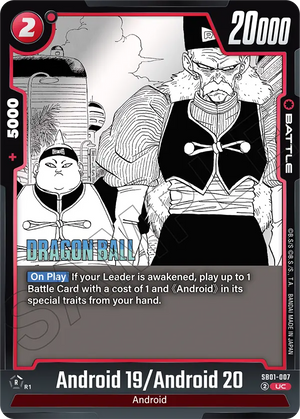 MANGA BOOSTER 01[SB01] SB01-007 Android 19/Android 20