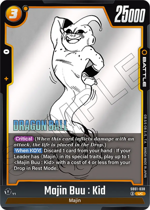 MANGA BOOSTER 01[SB01] SB01-038 Majin Buu : Kid