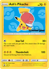 SM Black Star Promos 114 Ash's Pikachu / I Choose You! TCG product purchase campaign (Alola Cap)