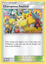 SM Black Star Promos 148 Champions Festival / Pokémon World Championships 2018 (Champion Stamp)