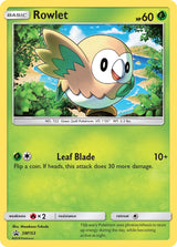 SM Black Star Promos 153 Rowlet / Lost Thunder Single Pack Blisters
