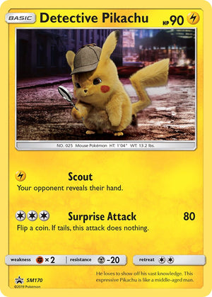 SM Black Star Promos 170 Detective Pikachu / Detective Pikachu Café Figure Collection