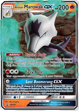SM Black Star Promos 187 Alolan Marowak-GX / Alolan Marowak-GX Box
