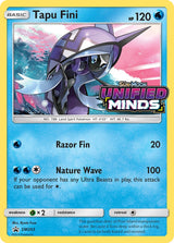 SM Black Star Promos 203 Tapu Fini / Unified Minds Prerelease staff promo (Staff Stamp)