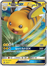 SM Black Star Promos 213 Raichu-GX / Hidden Fates Tins