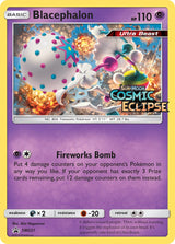 SM Black Star Promos 221 Blacephalon / Cosmic Eclipse Prerelease staff promo (Staff Stamp)