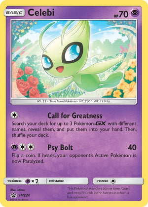 SM Black Star Promos 224 Celebi / Cosmic Eclipse Three Pack Blisters