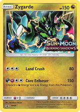 SM Black Star Promos 048 Zygarde / Burning Shadows Prerelease staff promo (Staff Stamp)