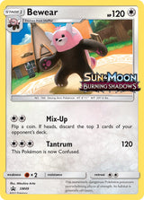 SM Black Star Promos 049 Bewear / Burning Shadows Prerelease staff promo (Staff Stamp)