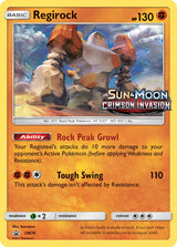 SM Black Star Promos 074 Regirock / Crimson Invasion Prerelease participation promo