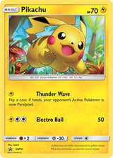 SM Black Star Promos 076 Pikachu / Shining Legends Pin Collection—Pikachu