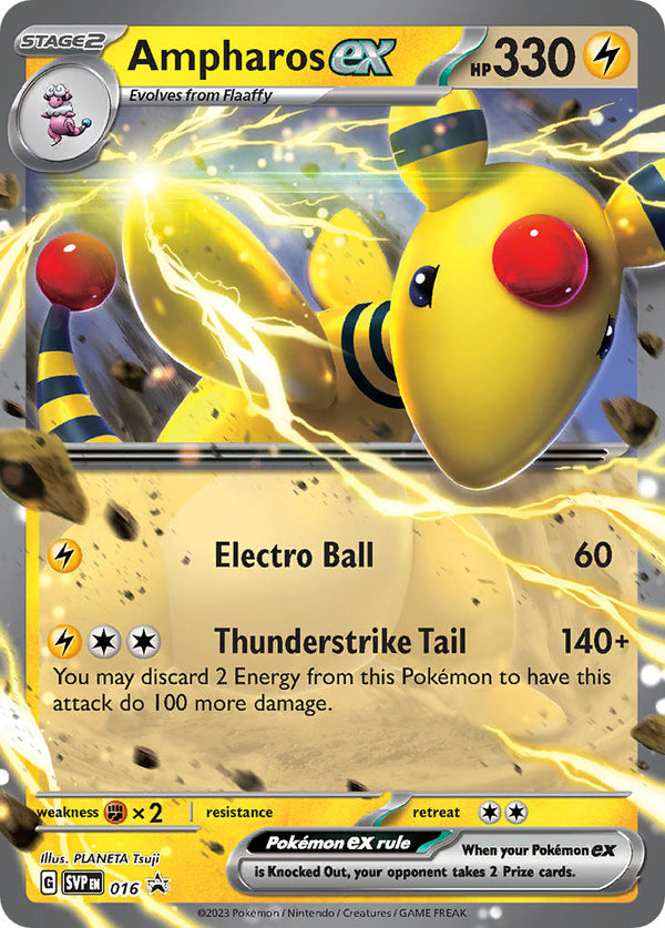 SV Black Star Promos 016 Ampharos ex / Ampharos ex Battle Deck