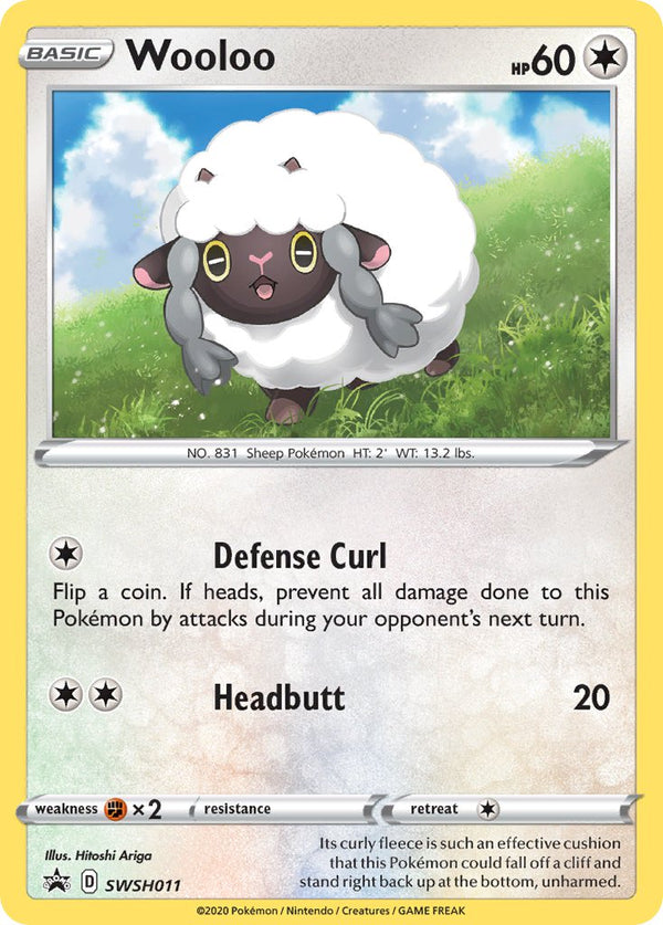 SWSH Black Star Promos 011 Wooloo / Sword & Shield Single Blister Packs