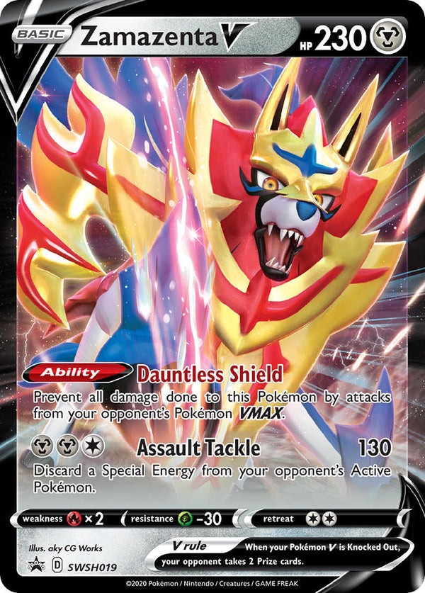 SWSH Black Star Promos 019 Zamazenta V / Legends of Galar Tins