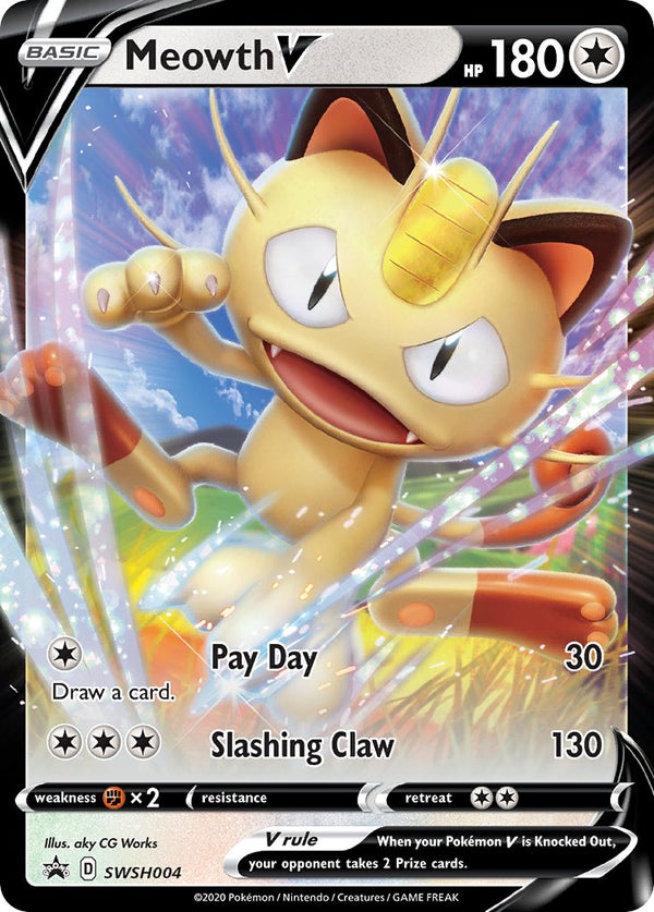 SWSH Black Star Promos 004 Meowth V / Meowth VMAX Special Collection