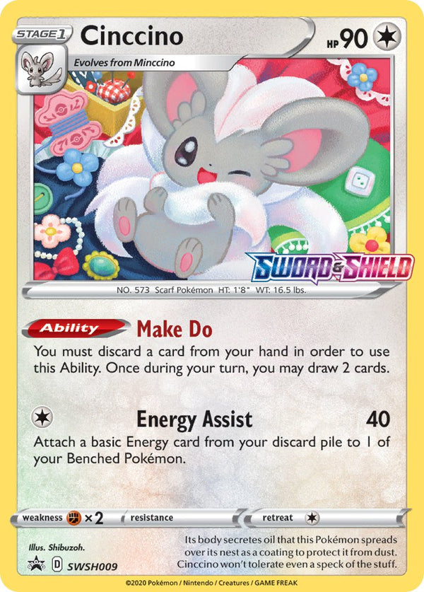 SWSH Black Star Promos 009 Cinccino / Sword & Shield Prerelease participation promo