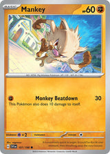 Scarlet and Violet Base 107 Mankey