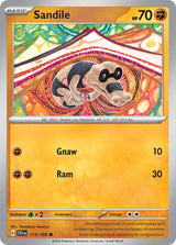 Scarlet and Violet Base 115 Sandile