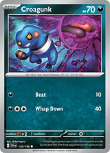 Scarlet and Violet Base 130 Croagunk