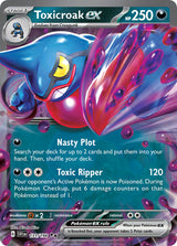 Scarlet and Violet Base 131 Toxicroak ex
