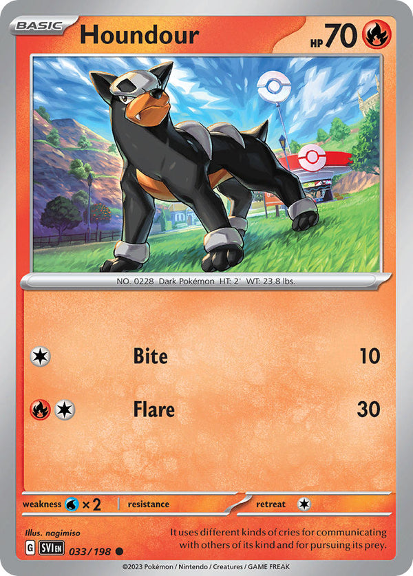 Scarlet and Violet Base 33 Houndour