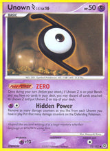 Secret Wonders 072 Unown [Z]