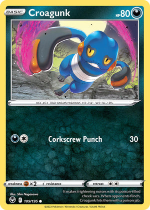 Silver Tempest 109 Croagunk
