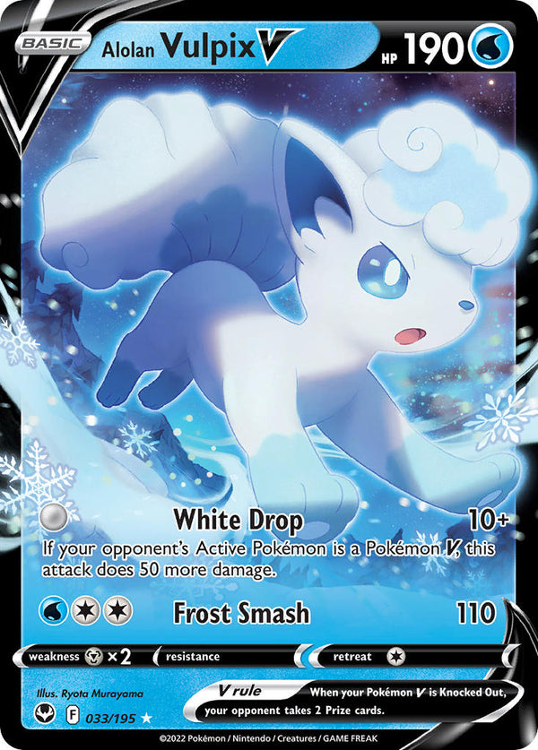 Silver Tempest 033 Alolan Vulpix V