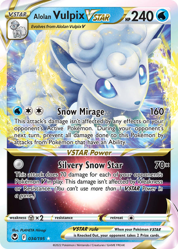 Silver Tempest 034 Alolan Vulpix VSTAR