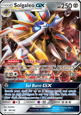 Sun and Moon Base 089 Solgaleo-GX
