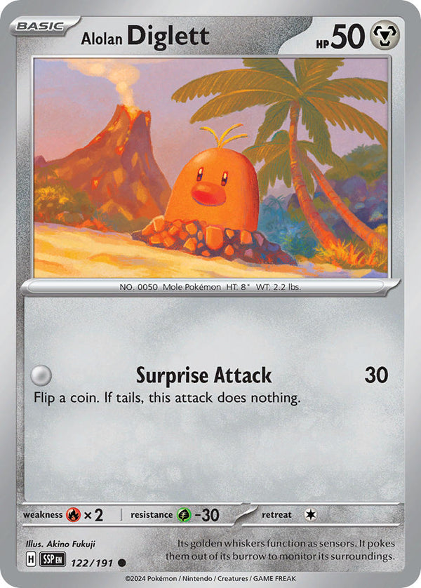 Surging Sparks 122 Alolan Diglett