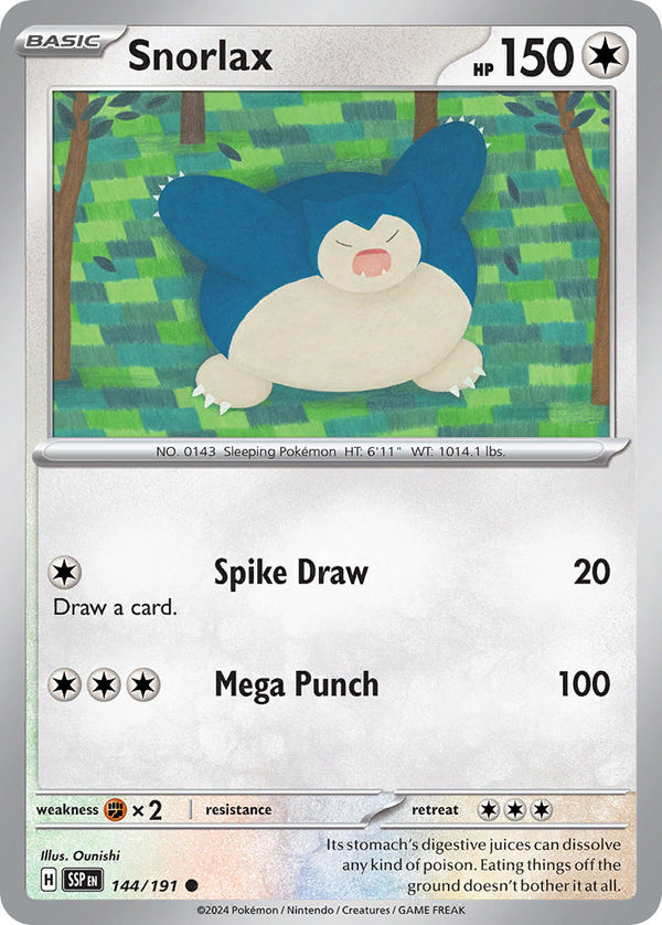 Surging Sparks 144 Snorlax